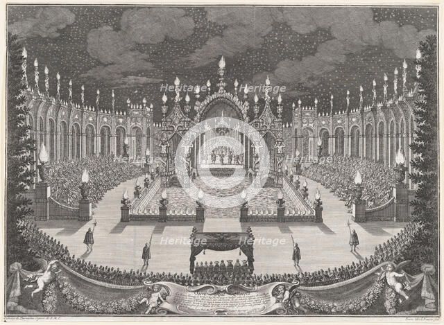 Final ballet of 'L'Euleo festeggiante nel ritorno d'Alessandro dall'India', 1699. Creator: Johann Ulrich Kraus.