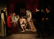 Final Moments of Philip II, 1864. Creator: Francisco Jover y Casanova