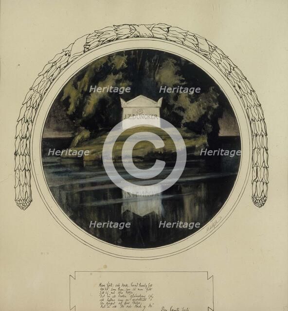 Final vignette of the poem The Fifth Day of July, 1897-1900. Creator: Albert Edelfelt.