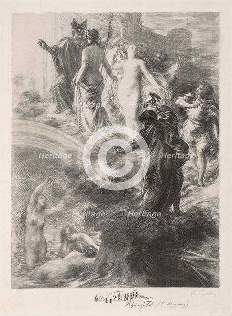 Finale of the Rhinegold, 1877. Creator: Henri Fantin-Latour (French, 1836-1904).