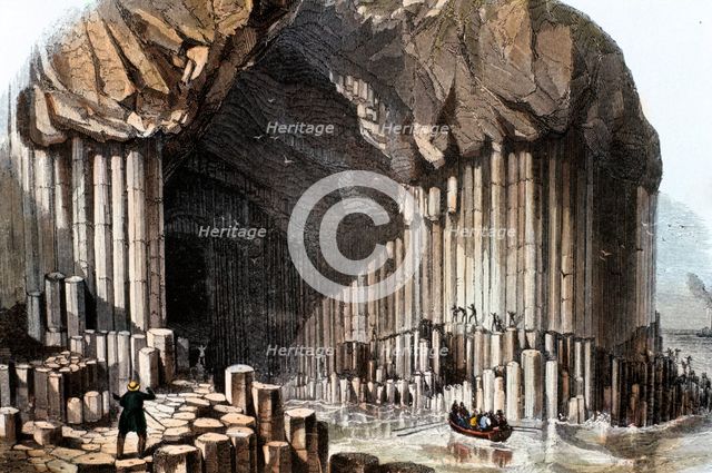 'Fingal's Cave', 1849. Artist: Unknown