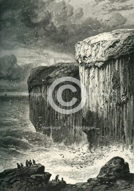 'Fingal's Cave, Staffa', c1870.