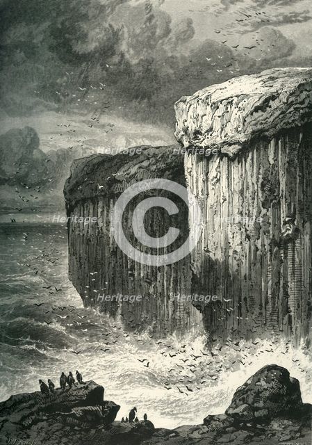 'Fingal's Cave, Staffa', c1870.