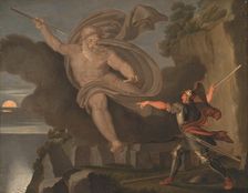 Fingal's Battle with the Spirit of Loda, 1797. Creator: Carstens, Asmus Jacob (1754-1798)