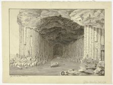 Fingal's Cave, 1772. Creator: John Cleveley the Younger