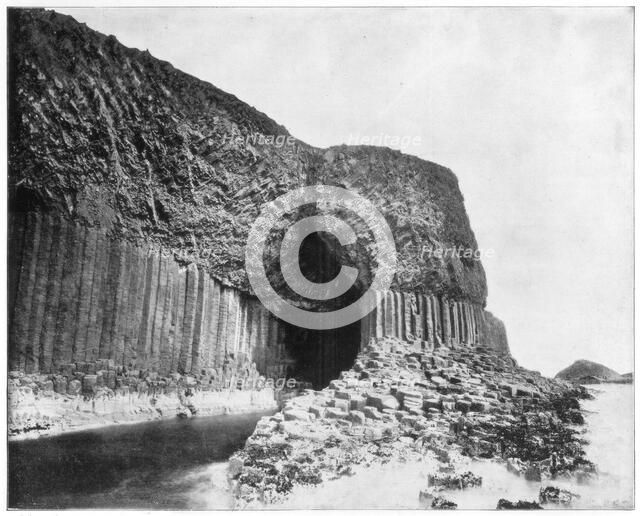 Fingal's Cave, Scotland, late 19th century. Artist: John L Stoddard
