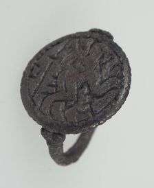 Finger Ring, Frankish, 7th century. Creator: Unknown