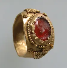 Finger Ring, Frankish, 6th-7th century. Creator: Unknown
