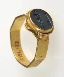 Finger Ring, Frankish, 6th-7th century. Creator: Unknown
