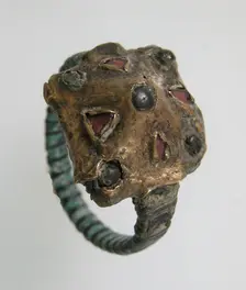 Finger Ring, Frankish, ca. 600. Creator: Unknown
