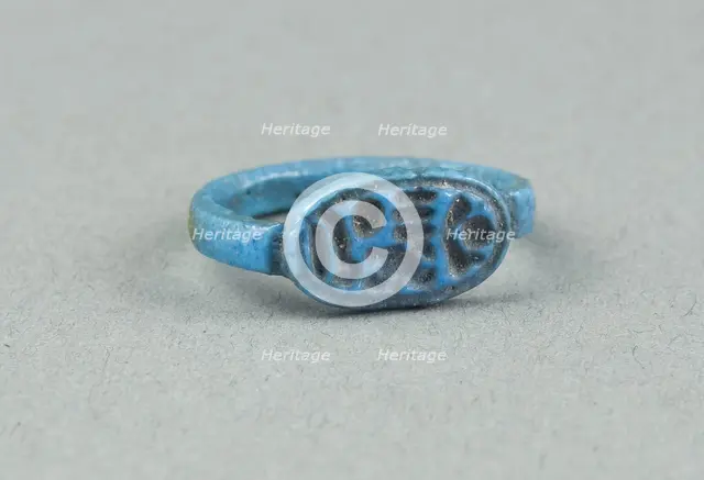 Finger Ring with the Throne Name of King Horemheb, Egypt, New Kingdom, Dynasty 18, reign of... Creator: Unknown.
