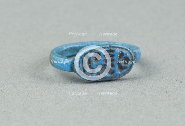 Finger Ring with the Throne Name of King Horemheb, Egypt, New Kingdom, Dynasty 18, reign of... Creator: Unknown.