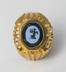 Finger Ring with Intaglio Depicting Eros, 3rd century. Creator: Unknown
