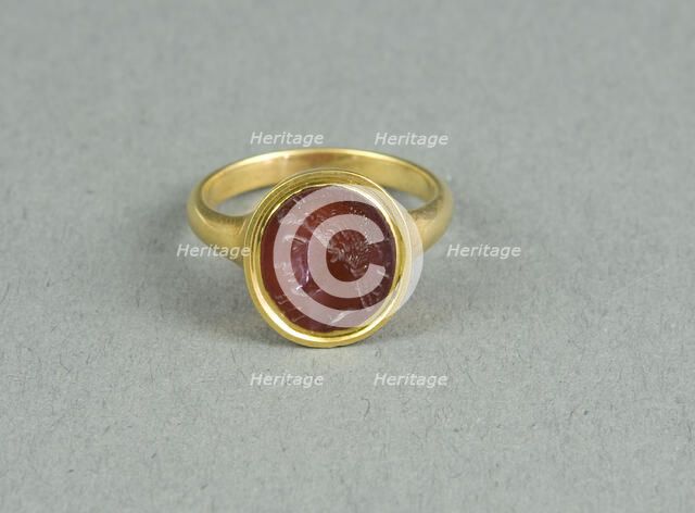 Finger Ring with Intaglio Depicting the Head of a Woman, (1st century?). Creator: Unknown.