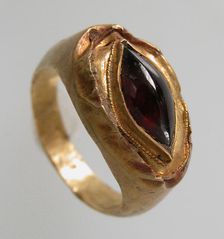 Finger Ring with Oval Bezel, Frankish, 7th century. Creator: Unknown