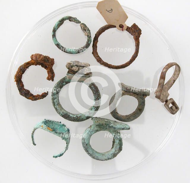 Finger Rings, Coptic, 4th-7th century. Creator: Unknown.