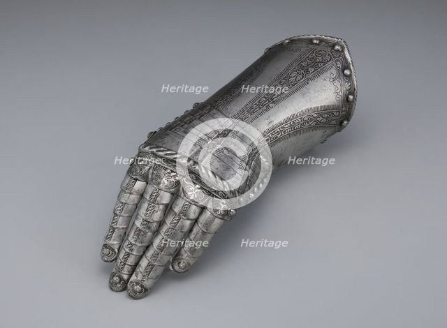 Fingered Gauntlet for the Left Hand, Landshut, c. 1535/40. Creator: Wolfgang Grosschedel.