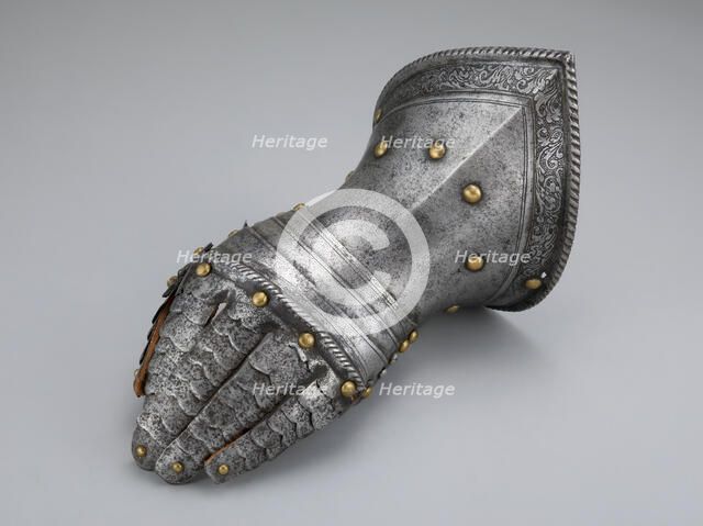 Fingered Gauntlet for the Left Hand, Northern Italy, c. 1560. Creator: Unknown.