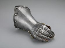 Fingered Gauntlet for the Right Hand, Flanders, c. 1600/20. Creator: Unknown