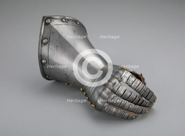 Fingered Gauntlet for the Right Hand, Flanders, c. 1600/20. Creator: Unknown.