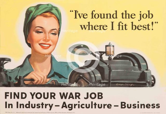 Find Your War Job, 1943. Creator: Roepp; George (active 1940s).