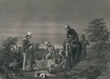 Finding The Colours of the 24th Regiment After The Battle of Chilianwallah, January 1849 Creator: J Rogers