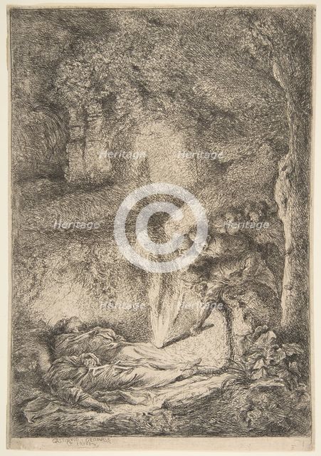 Finding the bodies of Saints Peter and Paul, 1645-51. Creator: Giovanni Benedetto Castiglione.
