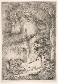 Finding the bodies of Saints Peter and Paul, ca. 1647-51. Creator: Giovanni Benedetto Castiglione