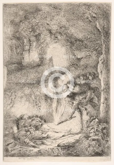 Finding the bodies of Saints Peter and Paul, ca. 1647-51. Creator: Giovanni Benedetto Castiglione.