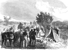 Finding the remains of the lost explorers Harding, Panter, and Goldwyer...North-West Australia, 1865 Creator: Unknown