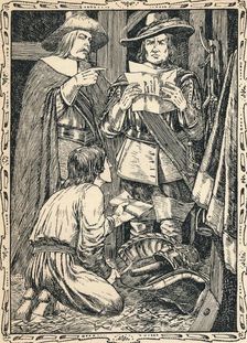 Finding Charles First's Correspondence, 1902. Artist: Patten Wilson