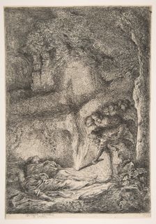 Finding of the bodies of Saints Peter and Paul, ca. 1647-51. Creator: Giovanni Benedetto Castiglione