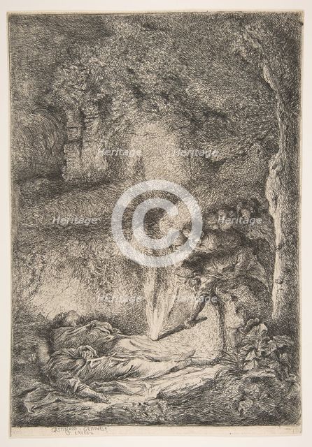 Finding of the bodies of Saints Peter and Paul, ca. 1647-51. Creator: Giovanni Benedetto Castiglione.