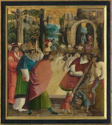 Finding of the Relics of Saint Stephen the First Martyr, ca 1515. Creator: South German master (16th century)