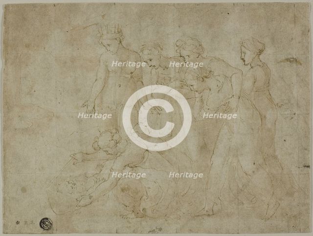 Finding of Moses, 1518/19. Creator: Unknown.