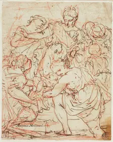 Finding of Moses, late 17th-early 18th century. Creator: Antonio Molinari