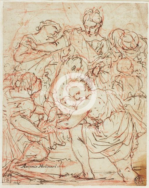 Finding of Moses, late 17th-early 18th century. Creator: Antonio Molinari.
