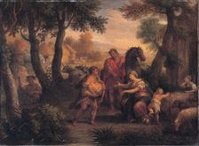 Finding of Romulus and Remus, c. 1720-1740. Artist: Lucatelli, Andrea (1695-1741)