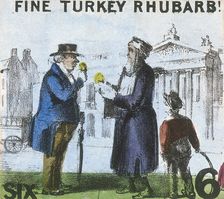 Fine Turkey Rhubarb! Cries of London, c1840. Artist: TH Jones
