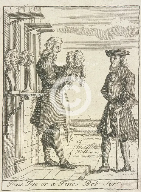 'Fine Tye, or a Fine Bob Sir', Cries of London, (c1688?). Artist: Anon