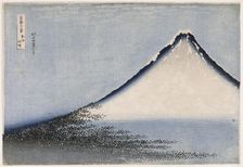 Fine Wind, Clear Weather, variant edition, from the series Thirty-six Views of Mount Fuji , c. 1831. Creator: Hokusai, Katsushika (1760-1849)