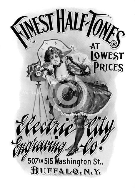 'Finest Half-Tones at Lowest Prices', 1901.Artist: Electric City Engraving Co