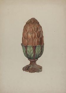 Finial, c. 1940. Creator: Marian Page