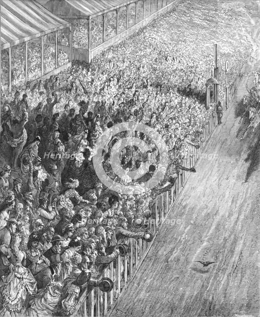 'Finish of the Race', 1872.  Creator: Gustave Doré.