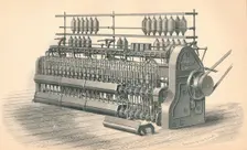 Finishing Roving Frame, by Platt, Brothers & Co. Oldham 1874. Artist: GB Smith