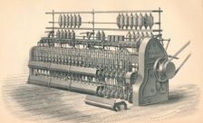 Finishing Roving Frame, by Platt, Brothers & Co. Oldham 1874. Artist: GB Smith