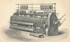 Finishing Roving Frame, by Platt, Brothers & Co. Oldham 1874. Artist: GB Smith