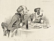 Finissez donc...je n'aime pas qu'on dise des bêtises..., 1838. Creator: Honore Daumier