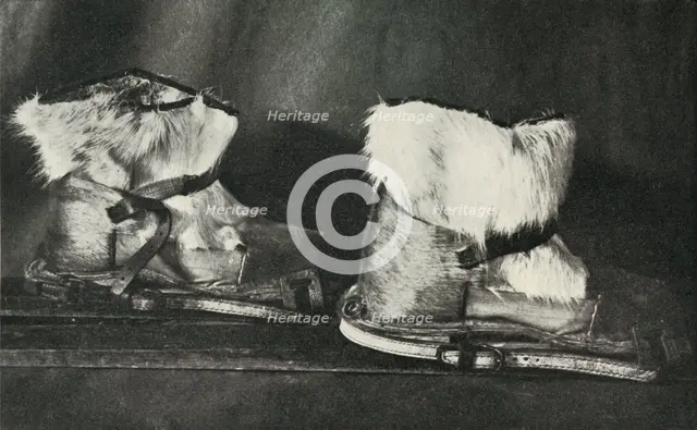 'Finnesko Fitted with the Ski-Shoes Shown Above', c1910–1913, (1913). Artist: Herbert Ponting.