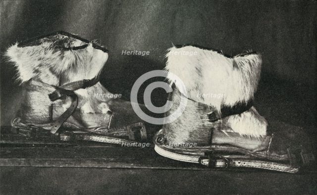 'Finnesko Fitted with the Ski-Shoes Shown Above', c1910–1913, (1913). Artist: Herbert Ponting.